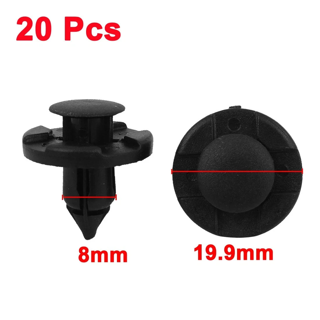 20 Pcs Door Trim Plastic Rivets Fasteners for Nissan 