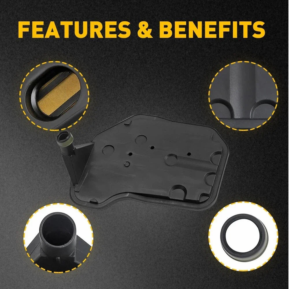 Transmission Oil Filter with Gasket for Chevrolet Silverado GMC Cadillac Buick