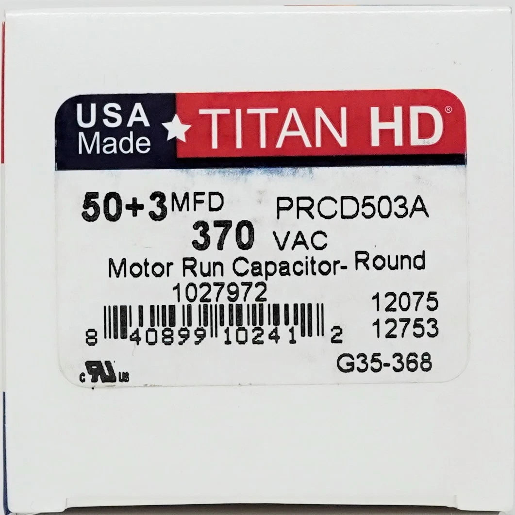 50/3 MFD Dual Capacitor for TitanHD PRCD503A (American-Made)