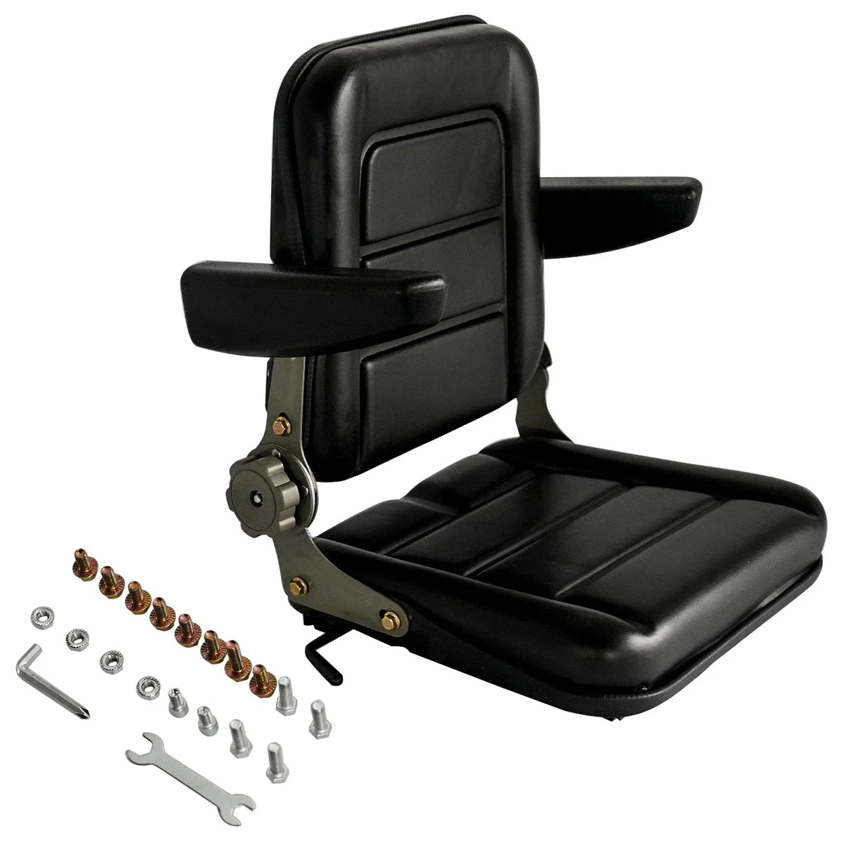 Adjustable Seat for Lawn Mower Tractor (Fits Forklift, Excavators)