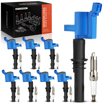 Set of 8 Ignition Coils & Iridium Spark Plugs for Ford F-150 Explorer (2008–2010)
