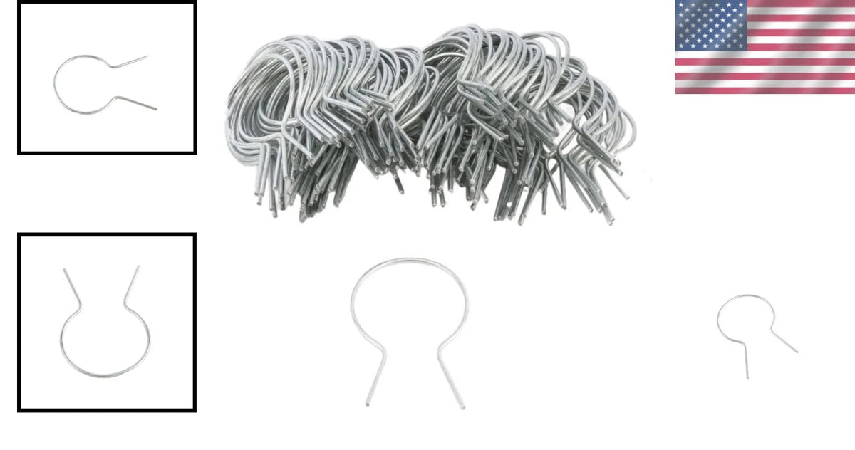 100 Pack of Rust-Resistant Galvanized Fence Ties - 9 Gauge