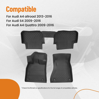 All-Weather Floor Mats Set for Audi A4/S4 allroad Quattro (2009–2016)