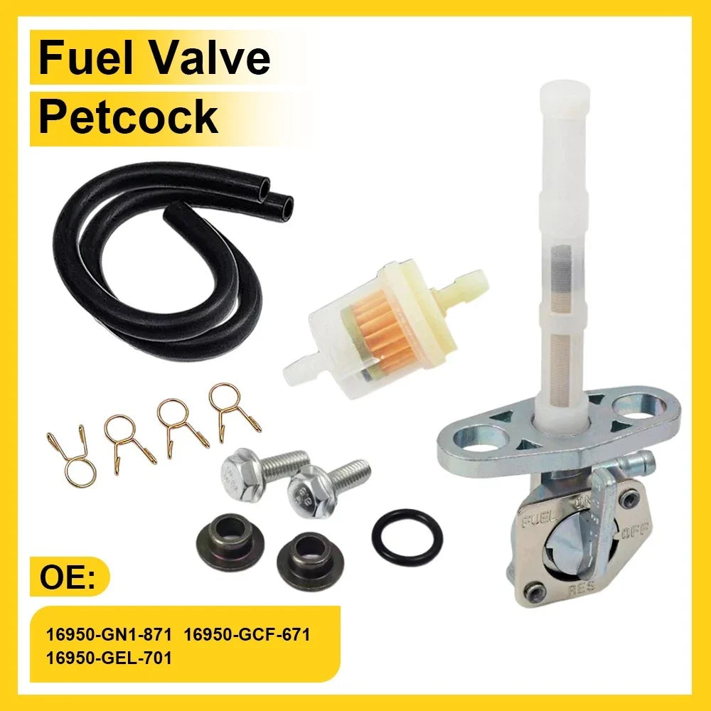 Fuel Petcock Valve for Honda CRF50F CRF70F CRF80F CRF100F CRF150F CRF230F (2004–2023)