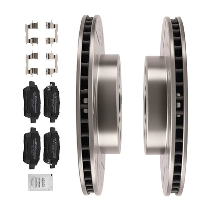 Set of 2 Front Brake Rotors & Ceramic Pads for Toyota Prius (2004–2009) S31377 P822