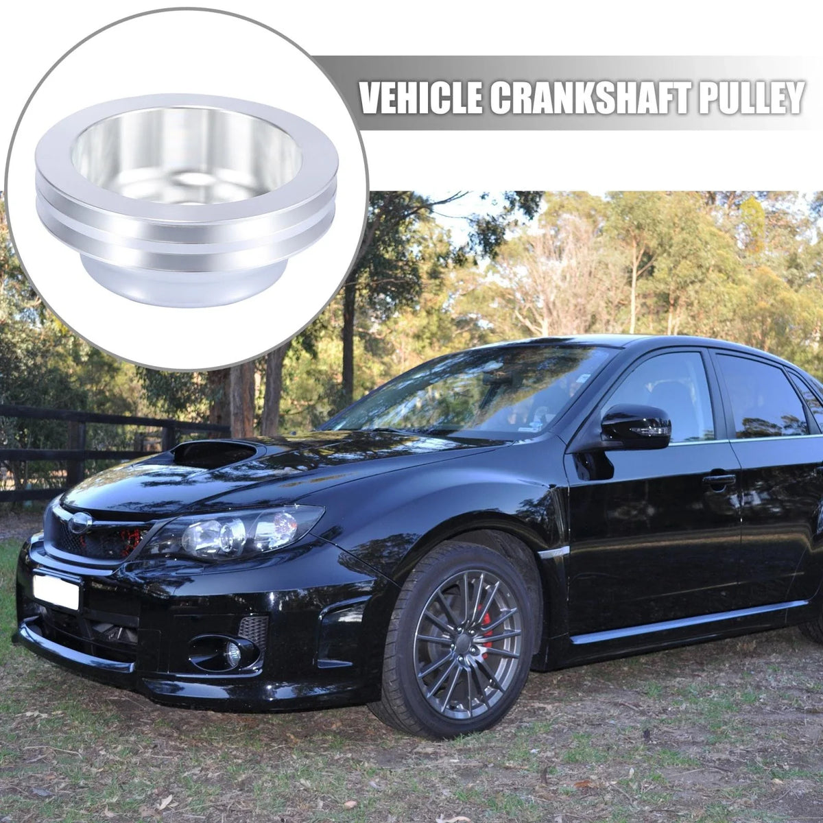 Crankshaft Pulley for Chevy SBC 350 (Long Water Pump, Double Groove)