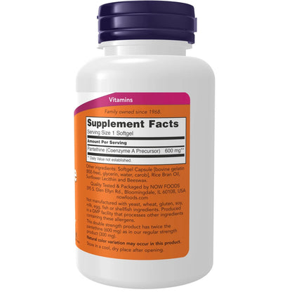 Pantethine Supplements for NOW Foods (60 Count)