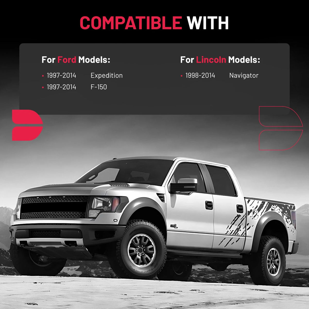 4PCS 1.5in Wheel Spacers Adapters for Ford F-150 Expedition (1997–2024)
