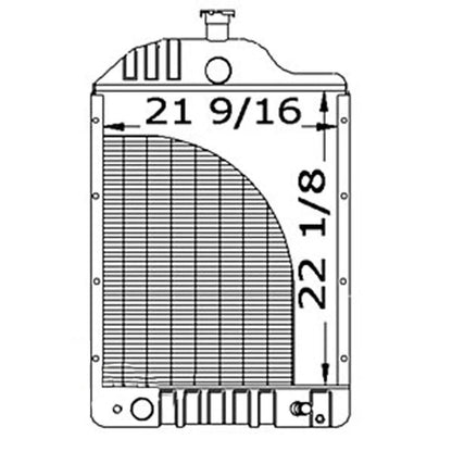 Radiator for White 2-85 2-105 Tractors (1985–1985)