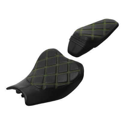 Driver Passenger Seats for Kawasaki Z900 (2017–2023) Black