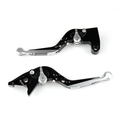 Adjustable Folding Brake Clutch Levers for Suzuki GSXR1300 GSF GSX (M543-A018-Silver)