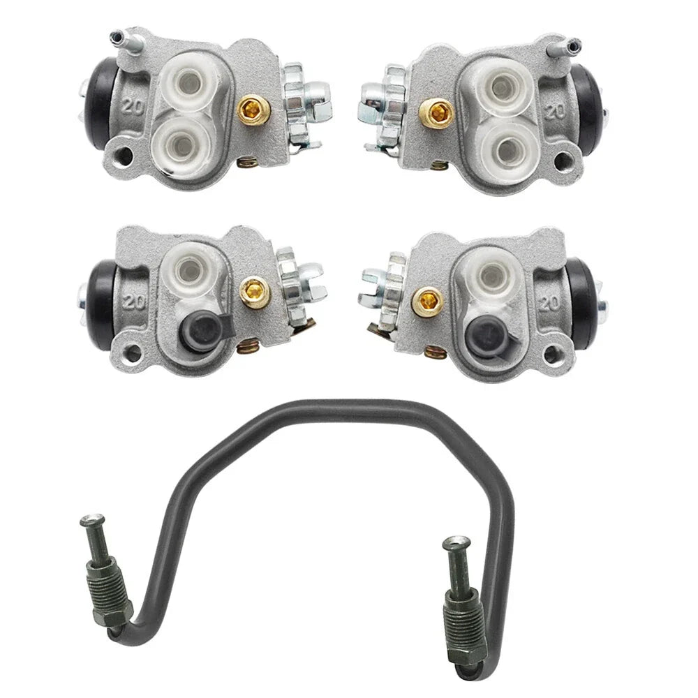 Front Brake Wheel Cylinders & Brake Pipe for Honda Rincon 650, Foreman Rubicon 500 (2003–2023)