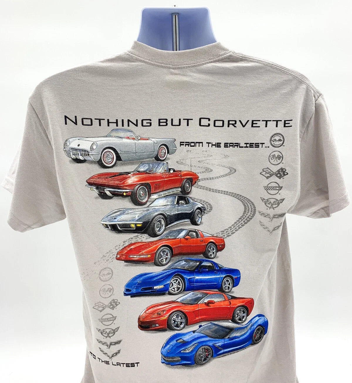 Chevy Corvette T-Shirt Lightweight Cotton for Corvette C7 C8 (2014–2024)