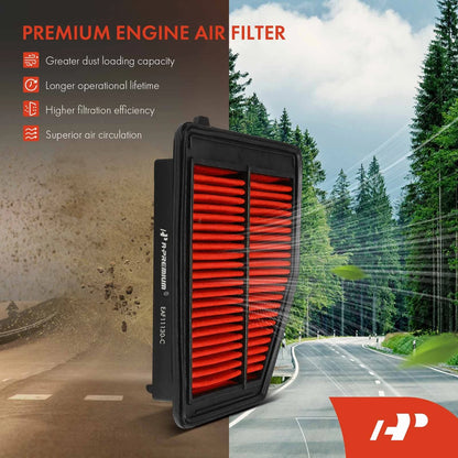 2X High Performance Engine Air Filter for Honda Civic (2012–2015) 17220R1AA01, CA11113