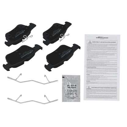 Set of 4 Rear Ceramic Brake Pads for Ford Police Responder Hybrid (2019–2020) D1665