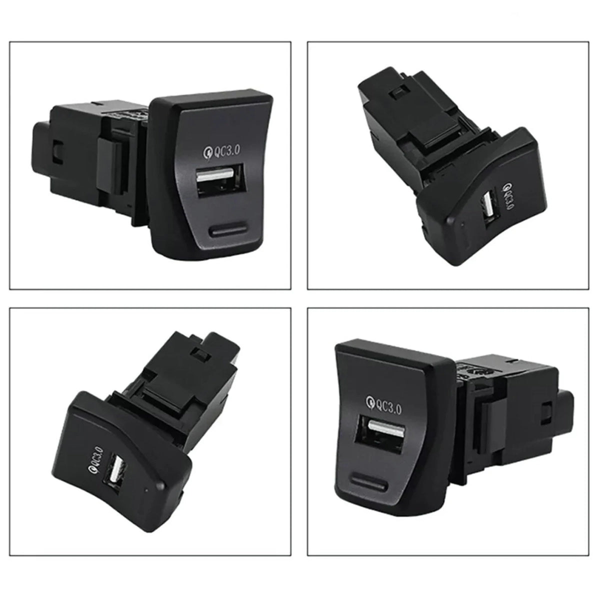 USB Adapter QC 3.0 Charger Hub LED for Toyota RAV4 (2020–2022)