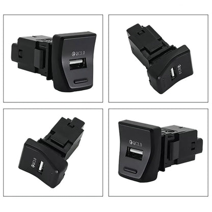 USB Adapter QC 3.0 Charger Hub LED for Toyota RAV4 (2020–2022)