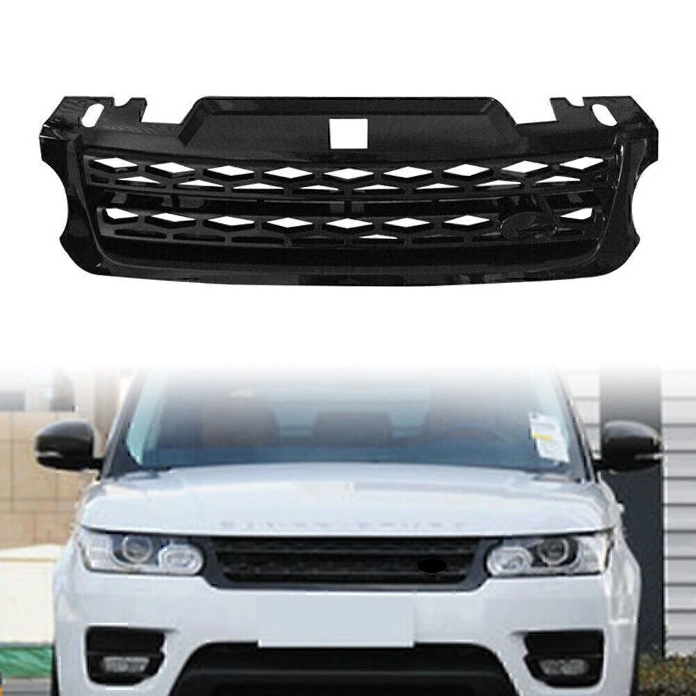 Front Grille Upper Grill for Range Rover Sport (2014–2017) Black