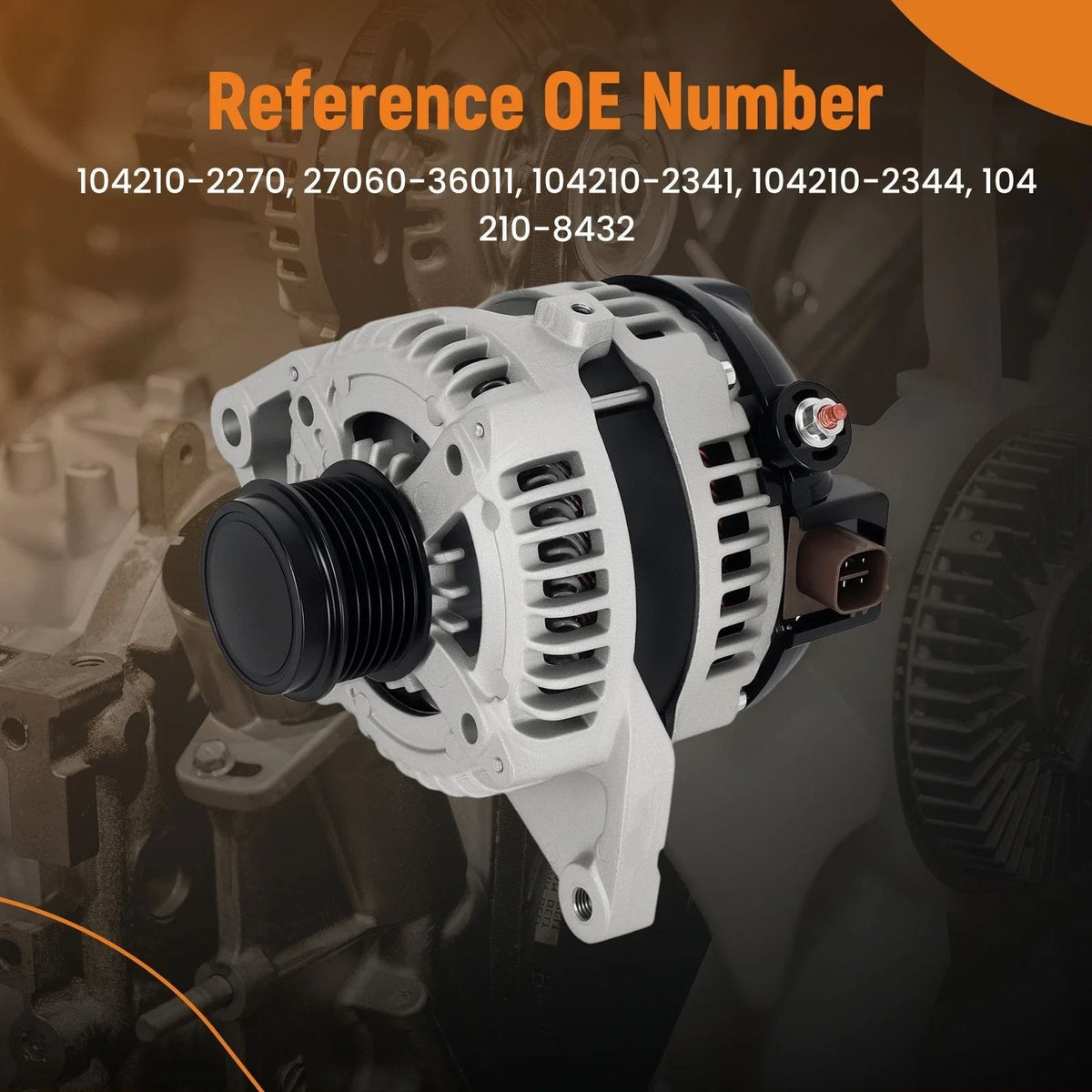 Alternator for Toyota Camry RAV4 Scion tC (2009–2016) 2.5L 100A