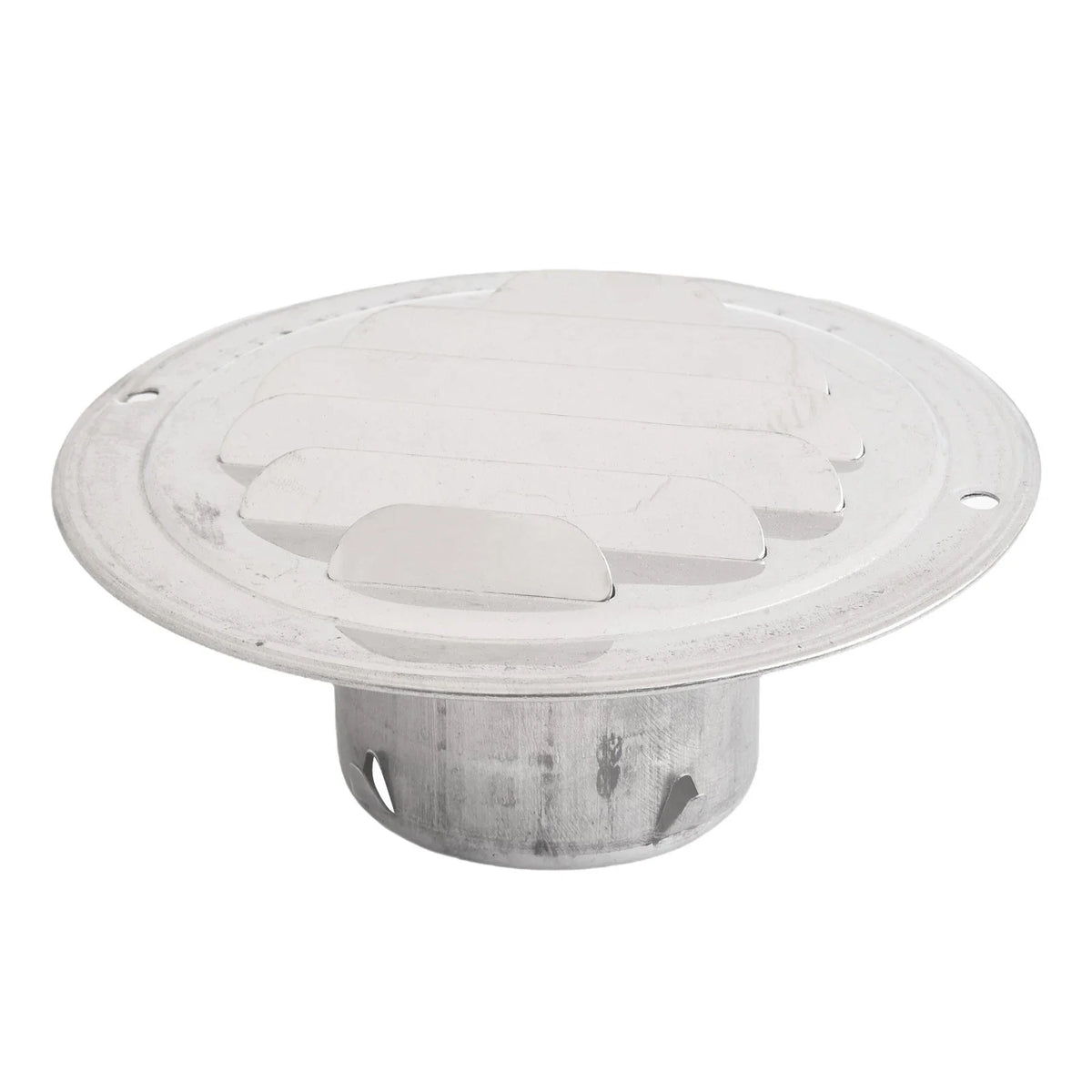 Round Exterior Wall Duct Vent with Stainless Steel Grille for Air Circulation