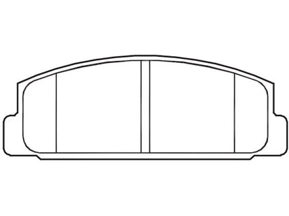 Set of 4 Rear Brake Pads for Mazda 6 (2003–2005) MW597JF