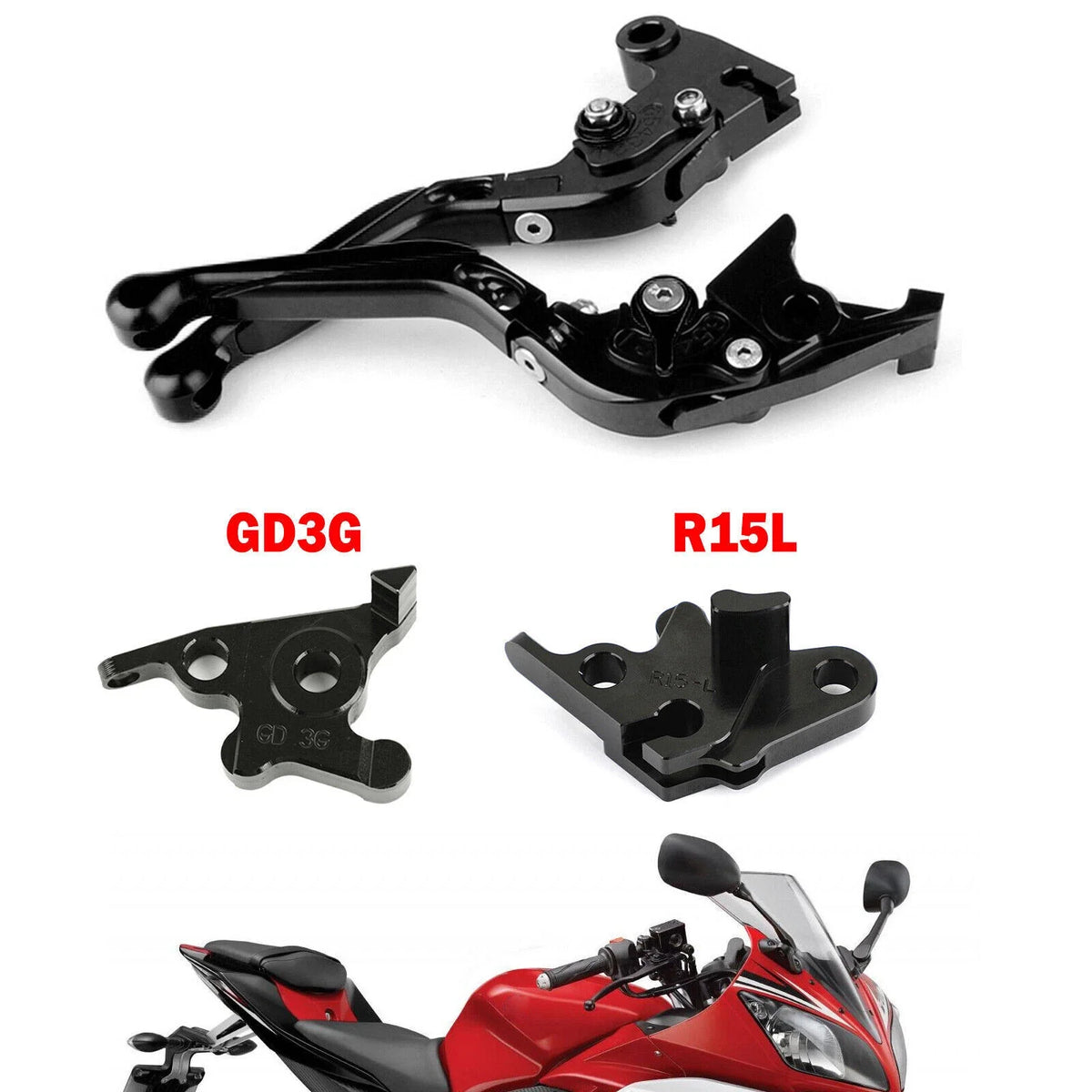Adjustable Clutch Brake Lever for Yamaha MT125 (2014–2019) BLK T9