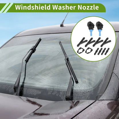 Set of 1 Windshield Washer Nozzle with Hose Connector for Ram (No. 5303833AA)