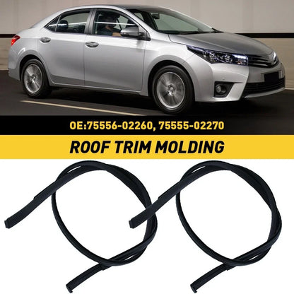 2X Roof Trim Drip Molding for Toyota Corolla (2014–2017)