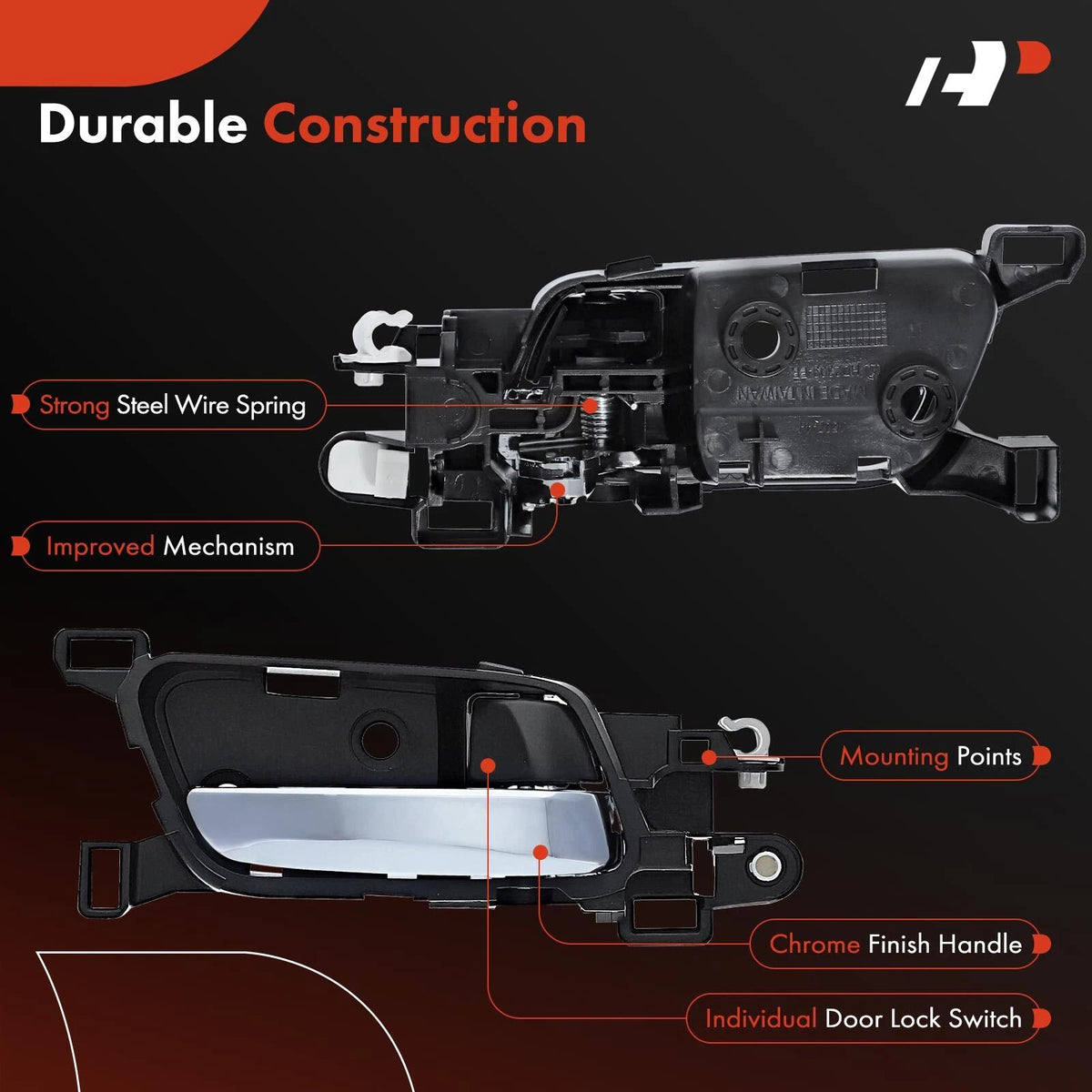 Front Right Interior Door Handle for Honda Accord (2013–2017) 72120-T2A-A01ZA