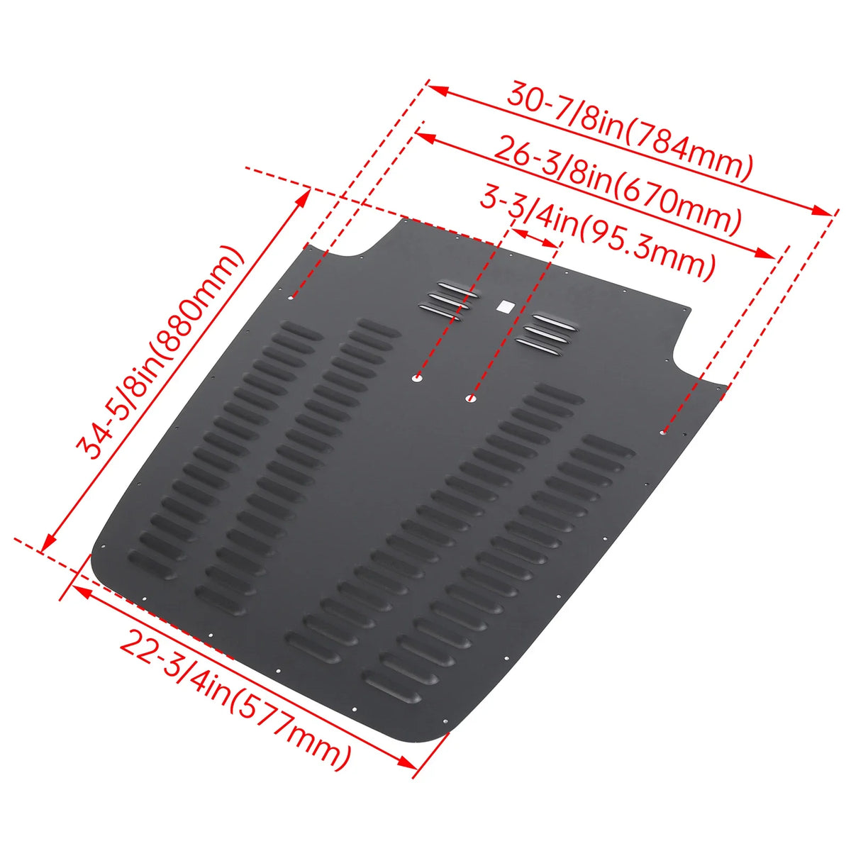 Aluminum Alloy Vented Hood Louver for Jeep Wrangler TJ/LJ (2003–2006)