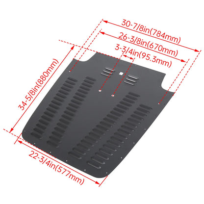 Aluminum Alloy Vented Hood Louver for Jeep Wrangler TJ/LJ (2003–2006)