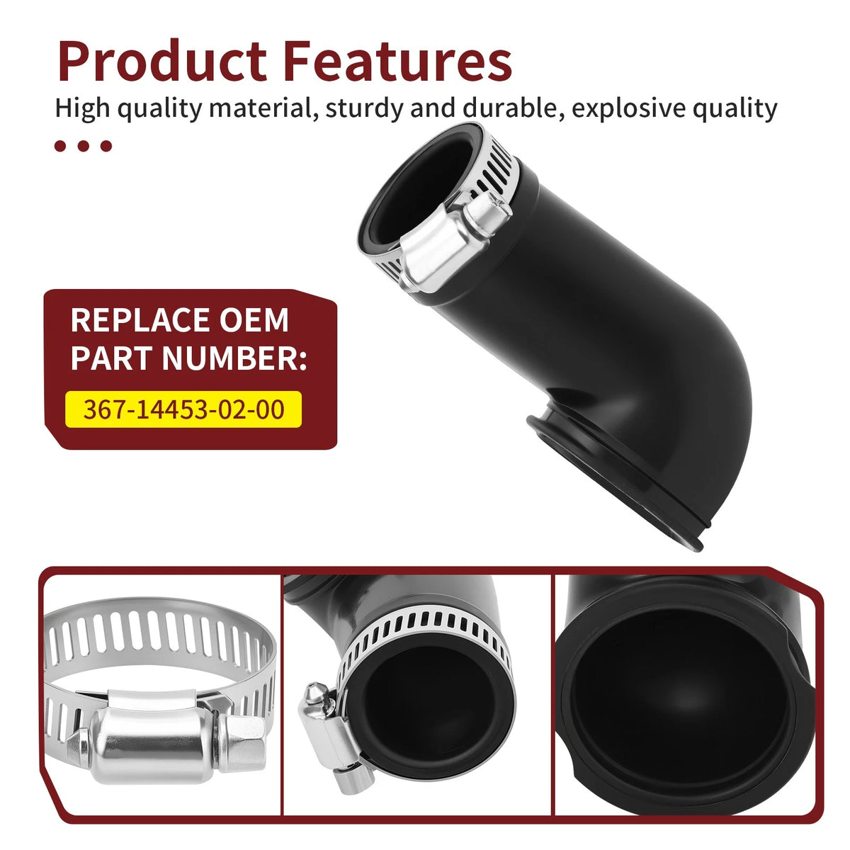 Carburetor Intake Boot for Yamaha GT80 (1974–1980) 367-14453-02-00