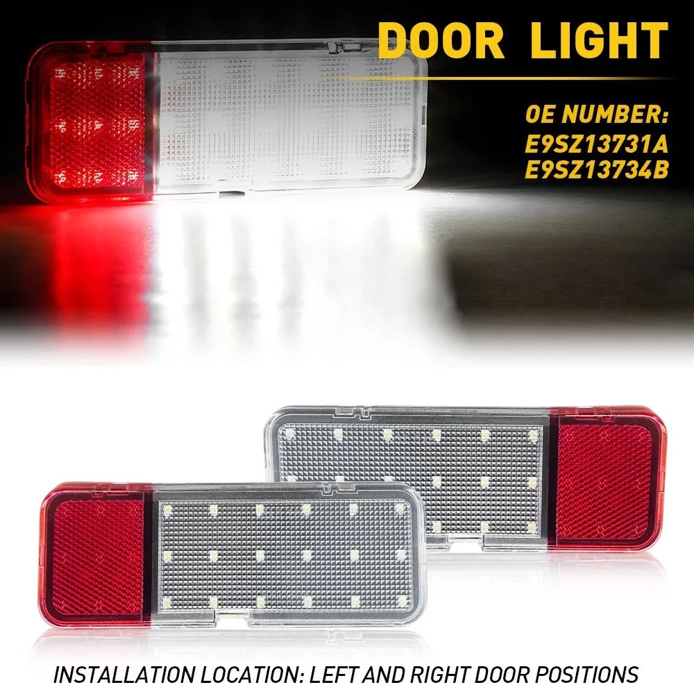 Interior Front Door Light Lens for Ford Expedition (1997–2002) Red White