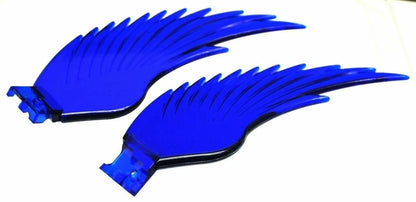 2X Windrider Hood Ornament Pull Replacement Wings Plastic Blue for GG#48041