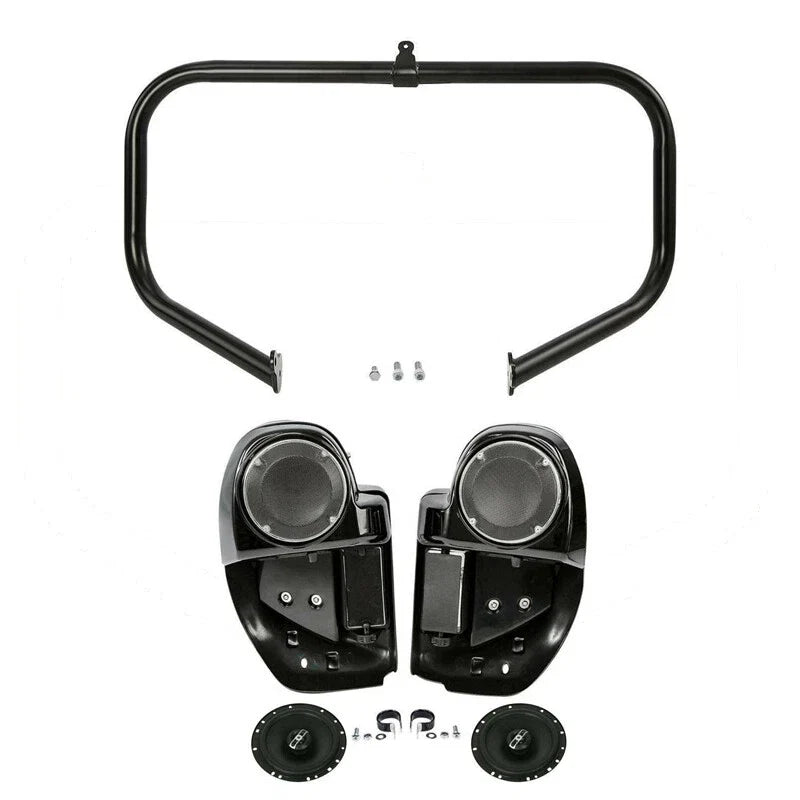 Lower Vented Fairings & Engine Crash Bar for Harley Touring Road Glide (2014–2023)