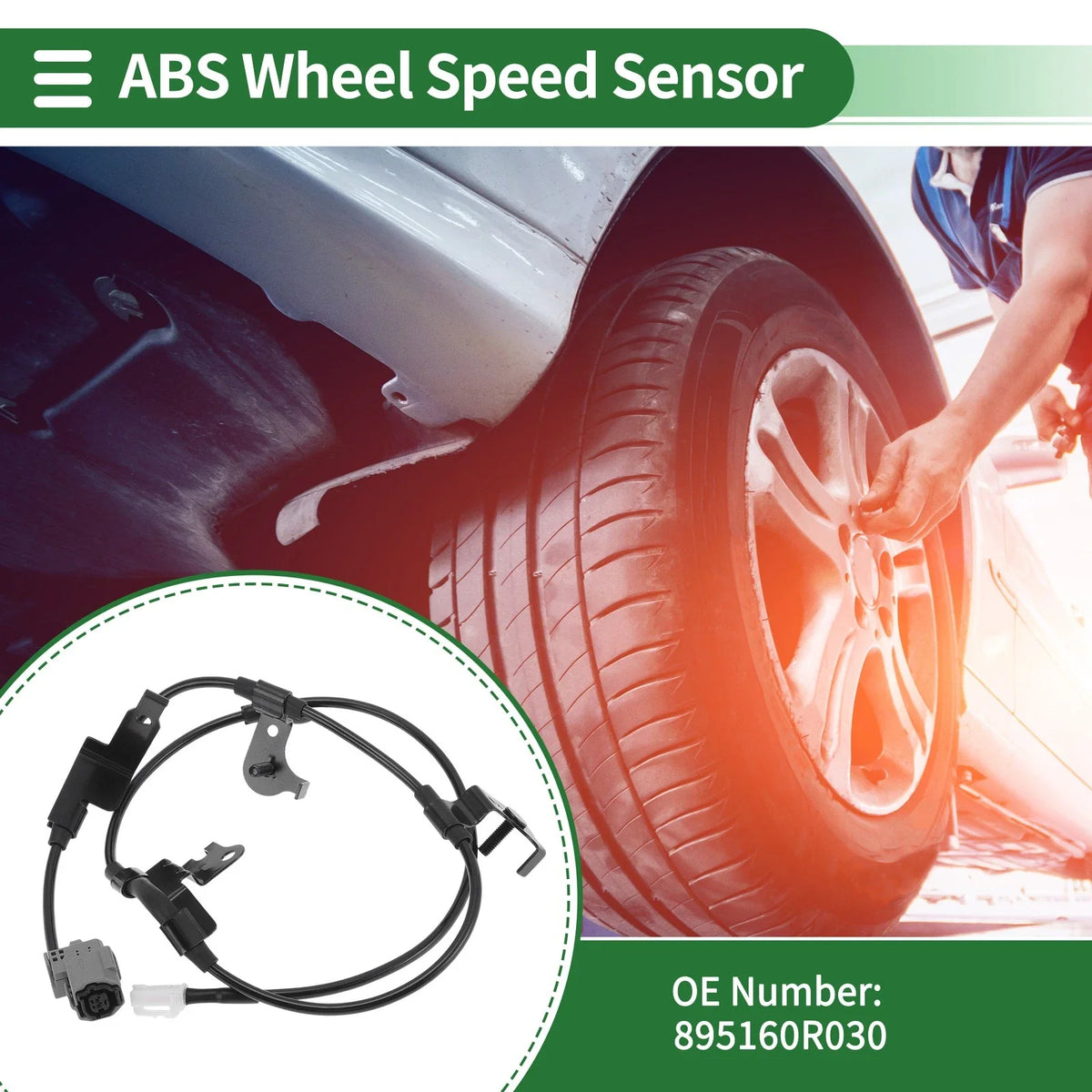 ABS Wheel Speed Sensor No. 895160R030 for Toyota Rav4 (2013–2018) Rear Right