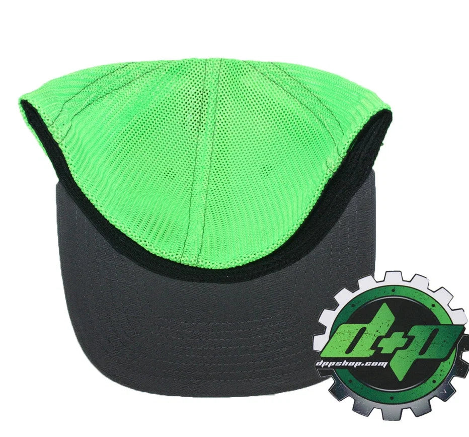 Cummins Trucker Hat for Richardson (Charcoal Gray Green, Flex Fit L/XL)