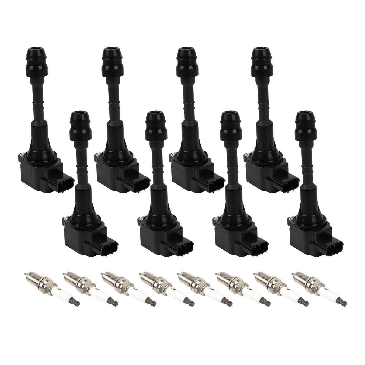 8PCS Ignition Coil & Spark Plug for Nissan Armada Titan Infiniti QX56 (2004–2015) - 1788335, 5C1482, CUF510