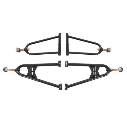 Set of 2 Front Extended A Arms +2 +1 for Yamaha Raptor 700 700R (2006–2017) Chrome