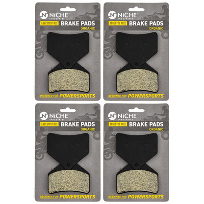 Set of 4 Brake Pads for Arctic Cat CrossFire Firecat Lynx 2000 (519-KPA2653D, 0702-563)