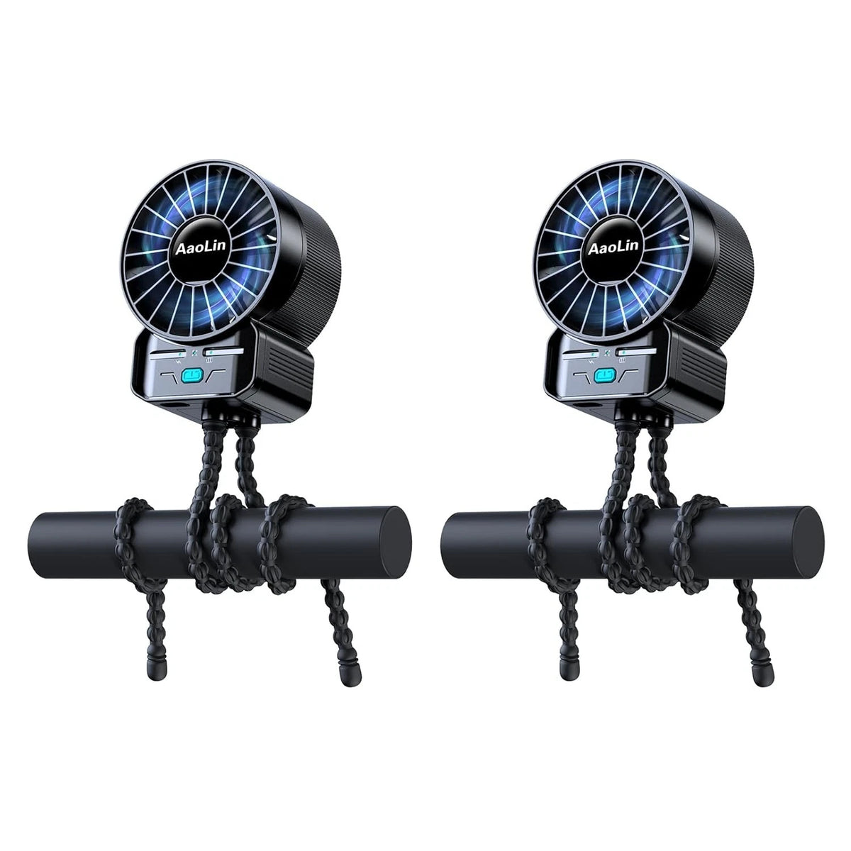 Multifunctional Portable Stroller Fan 6600rpm USB Rechargeable