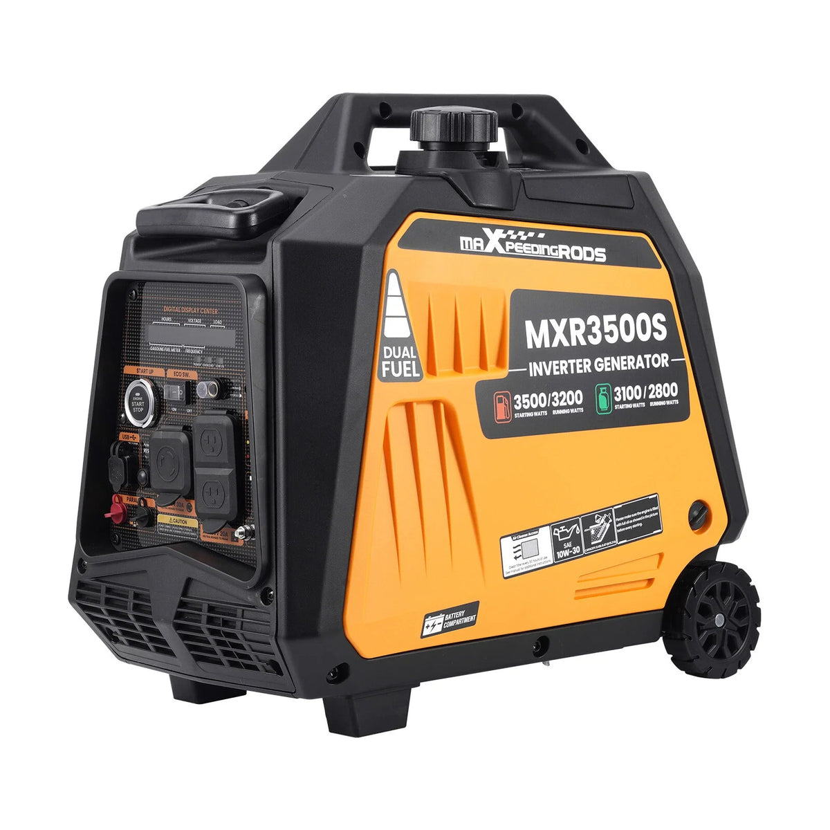 3500 Watt Dual Fuel Inverter Generator with CO Alert for Gas/LPG