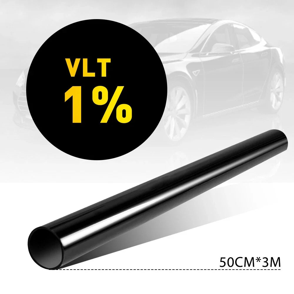 Window Tint Film 20" x 10ft Roll (300CM) 1% VLT for Car Home Office