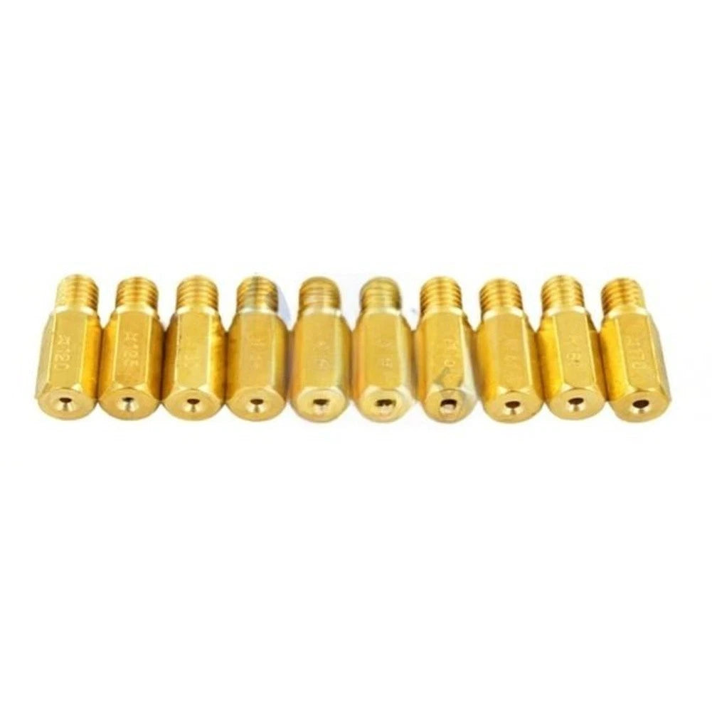 Set of 30 Main Jets #100-170 + 10 Pilot Jets #32-55 for Keihin CVK