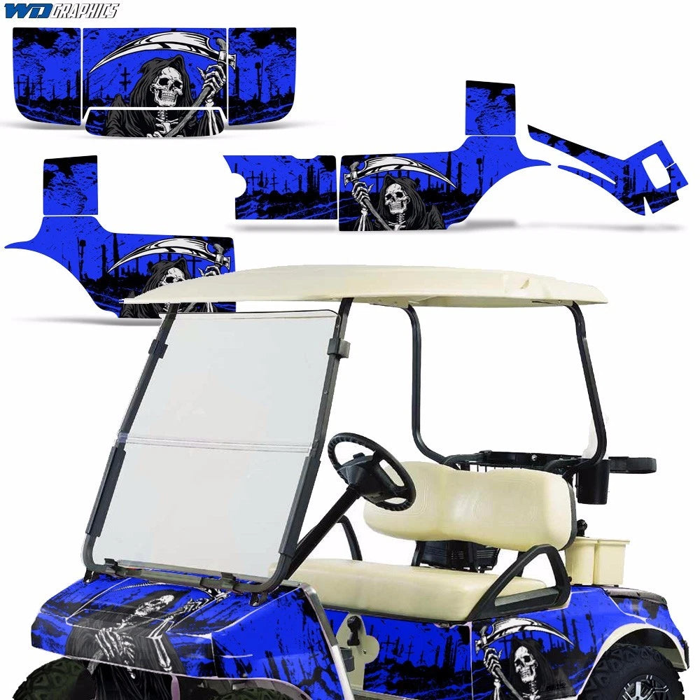 Graphics Kit Decal Sticker for Club Car Golf Cart (1983–2014)