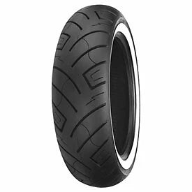 Shinko 777 Front Motorcycle Tire 130/80-17 (65H) White Wall for Motorcycle (87-4567)