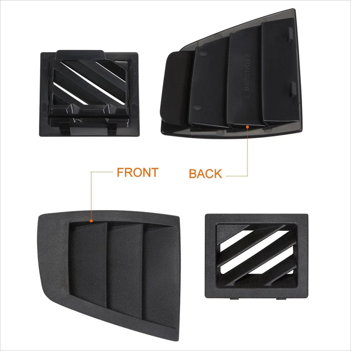 Set of 2 Snap On Interior Dash Air Vent Louver Covers for Magnum/Charger/300 (2005–2007)