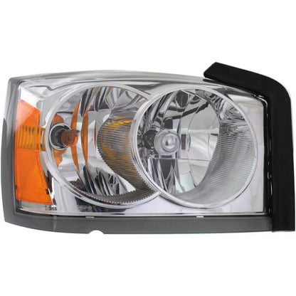 Headlight Assembly for Dodge Dakota (2005–2006) - Chrome, LLX-CH2503170C-CL360A70, CH2503170