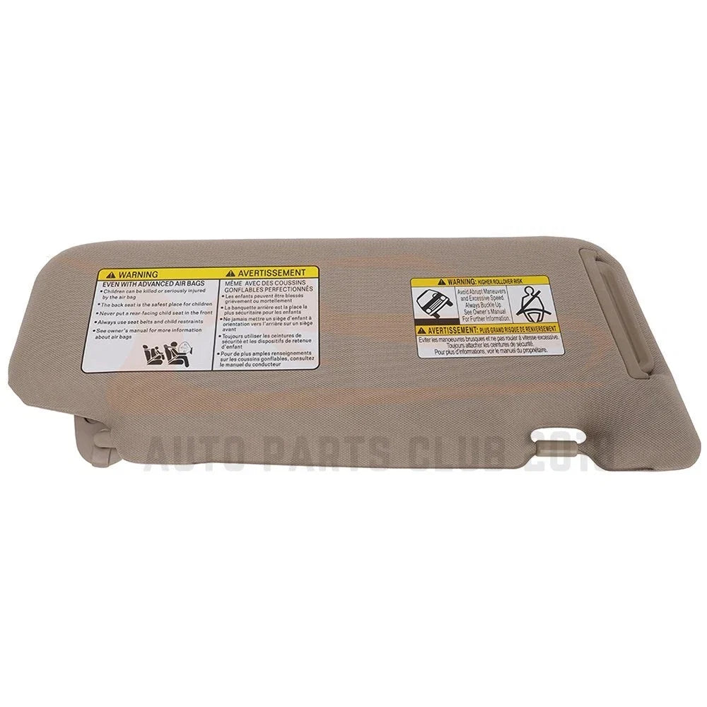 Sun Visor Beige LH for Nissan Murano (2006–2008) 96401-CC22B + Lamp