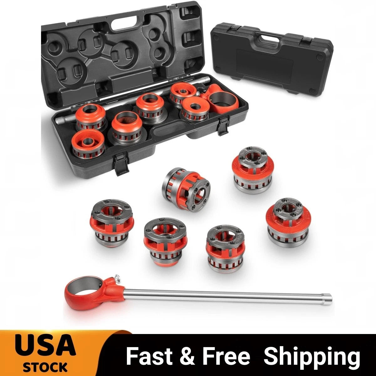 12-R Ratchet Pipe Threader Set for RIDGID (Fits 1/2"-2" NPT)